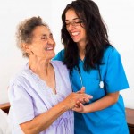 helping elderly patient