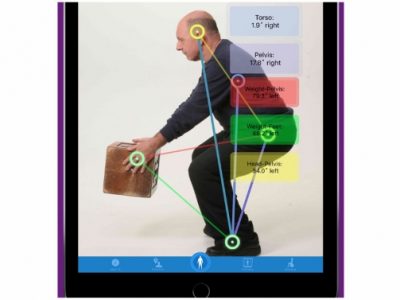 posturezone app with posture lines